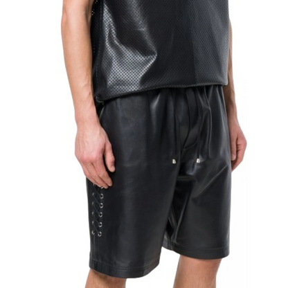 Leather Biker Shorts