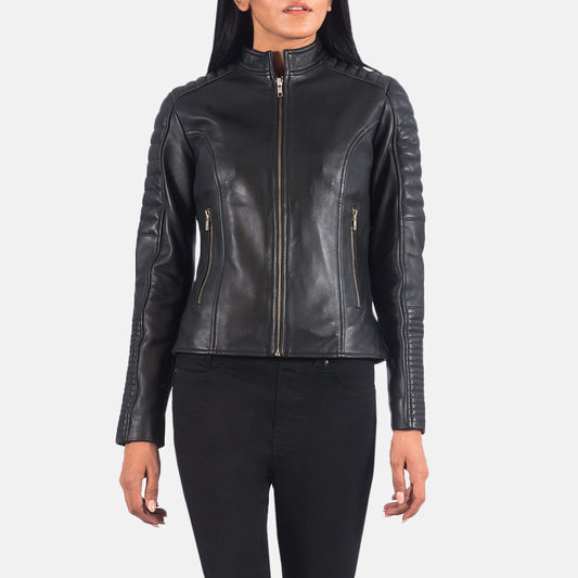 Leather Bomber Jacket Women