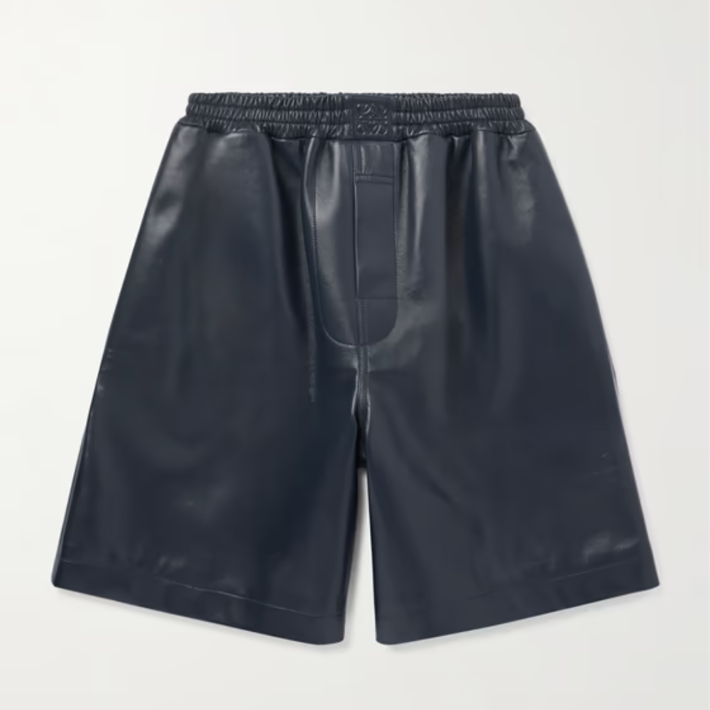 Leather Shorts Male