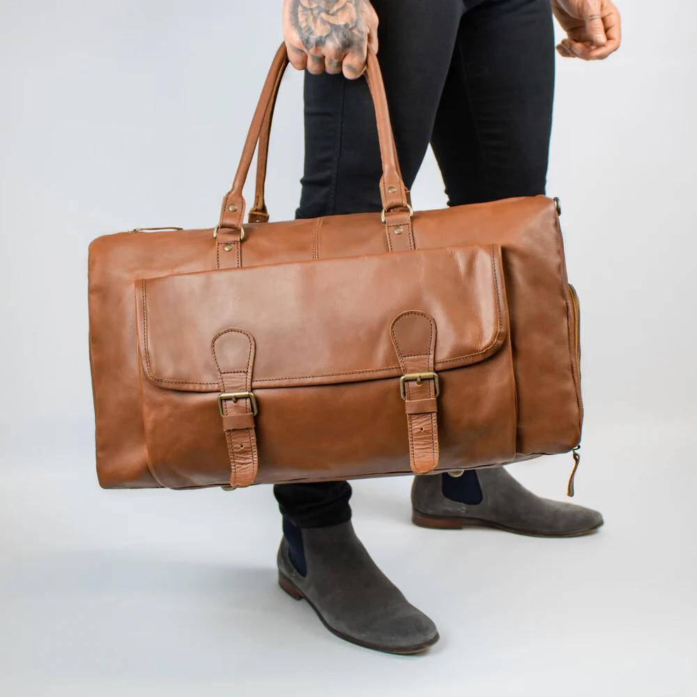 Leather Weekender Bag