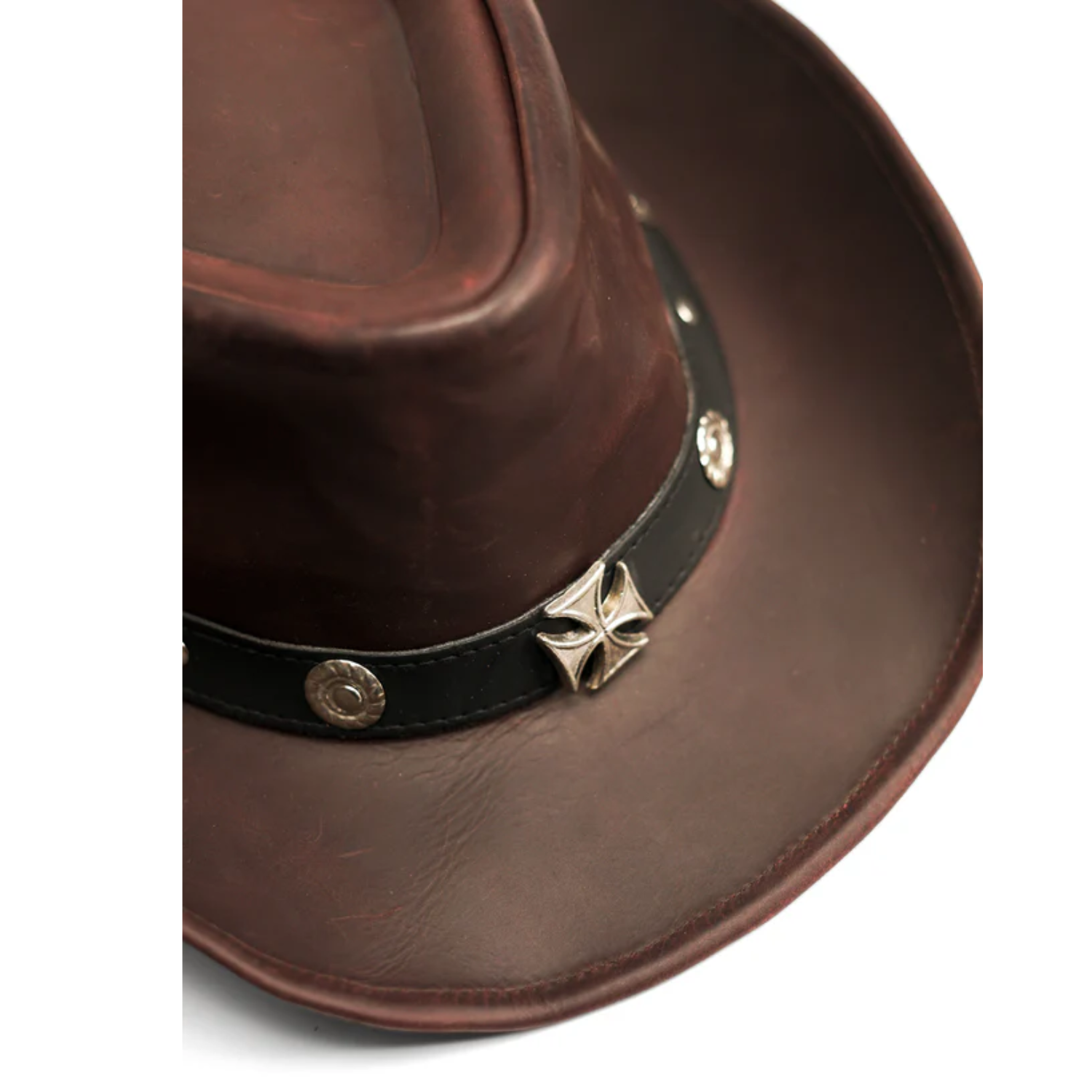 Leather Western Cowboy Hat