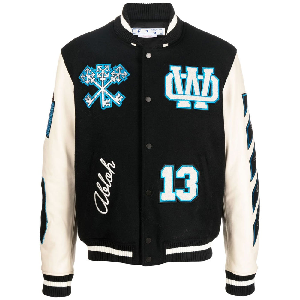 Logo-Patch Varsity Jacket-1