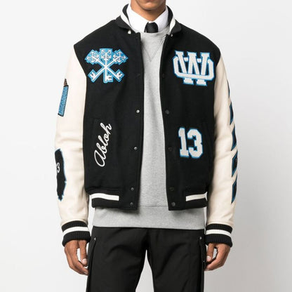 Logo-Patch Varsity Jacket-2