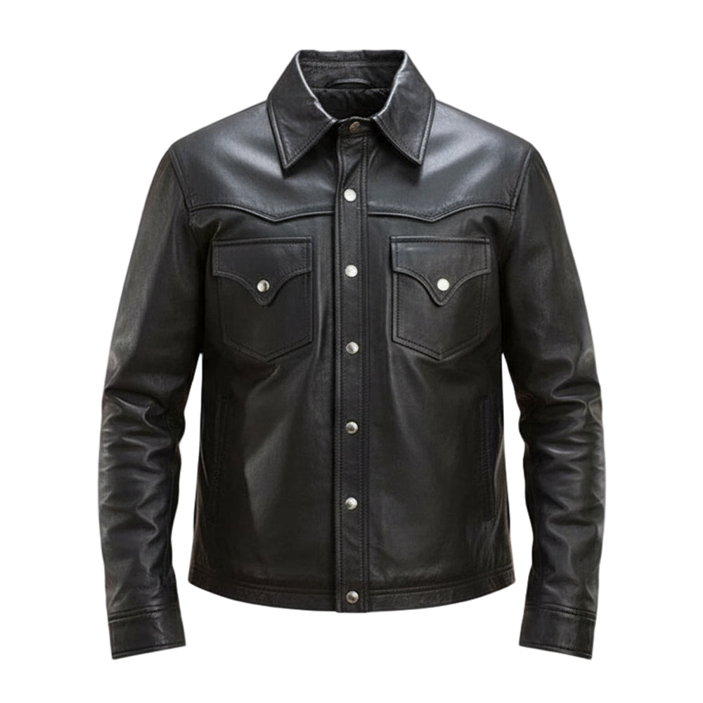 قميص جلدي رجالي