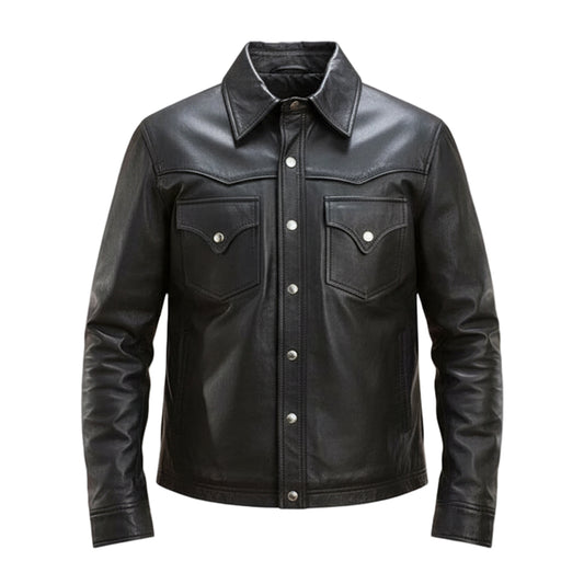 قميص جلدي رجالي