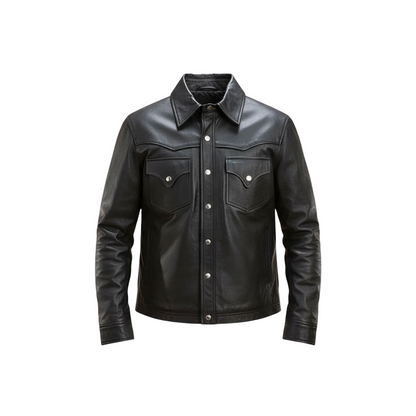 Male Leather Shirt 1- CoreFlexInd