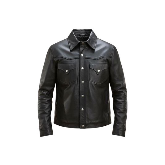 Male Leather Shirt 1- CoreFlexInd