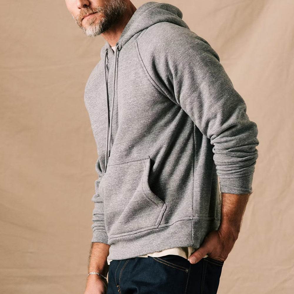 Medium Heather Grey Pullover Hoodie - CoreFlexInd