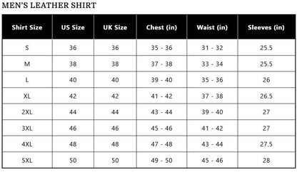 Male Leather Shirt - CoreFlexInd