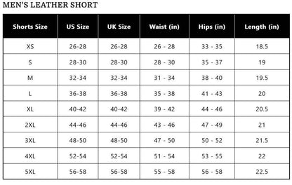 Leather Shorts for Guys - CoreFlexInd
