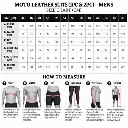Men's Motorcycle Leather Suit
