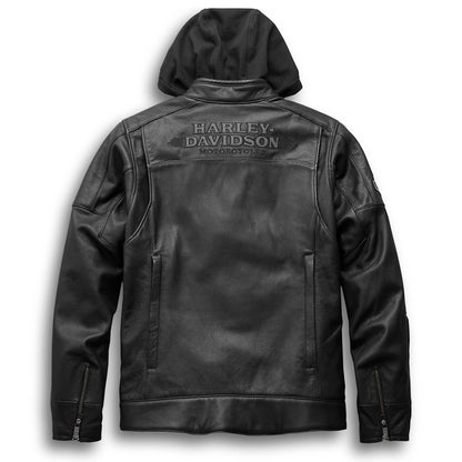 H-D Men's Swingarm 3-IN-1 Leather Jacket Black