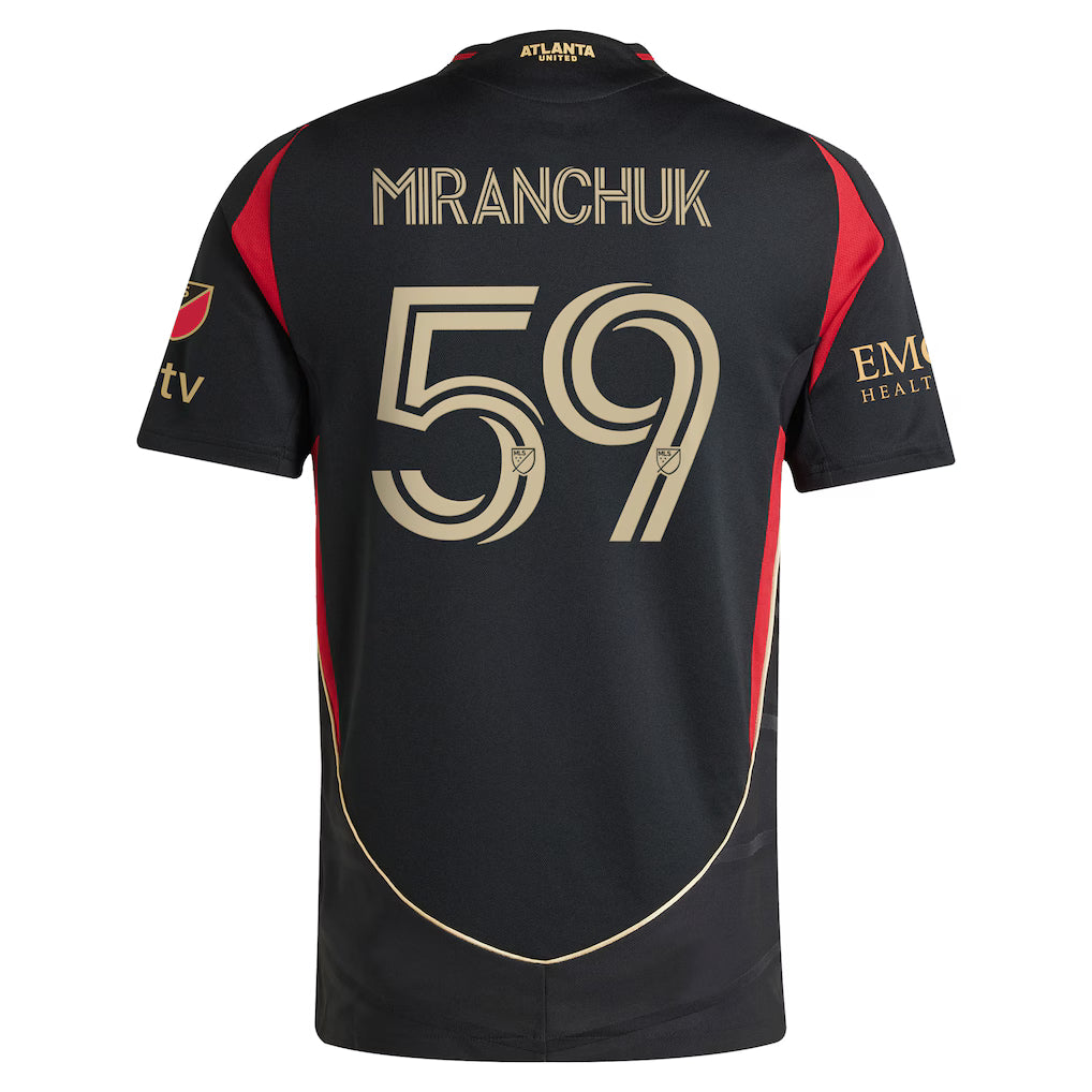 Men's Atlanta United FC Black Home 2025 The Connector Authentic Kit