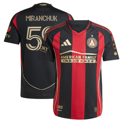 Men's Atlanta United FC Black Home 2025 The Connector Authentic Kit