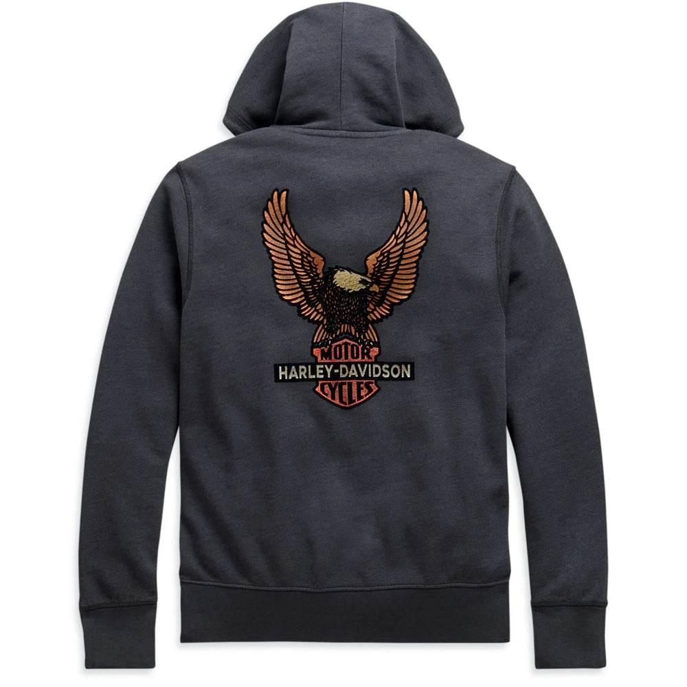 Men's Black Vintage Eagle Hoodie - CoreFlexInd