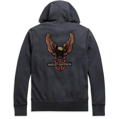 Men's Black Vintage Eagle Hoodie - CoreFlexInd