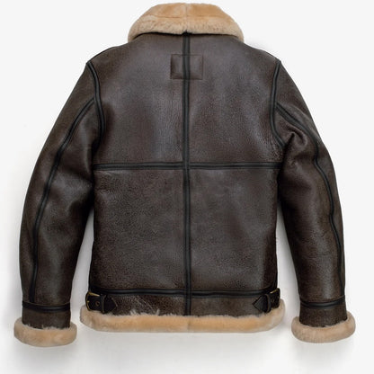 Men's Classic B-3 Sheepskin Bomber Jacket