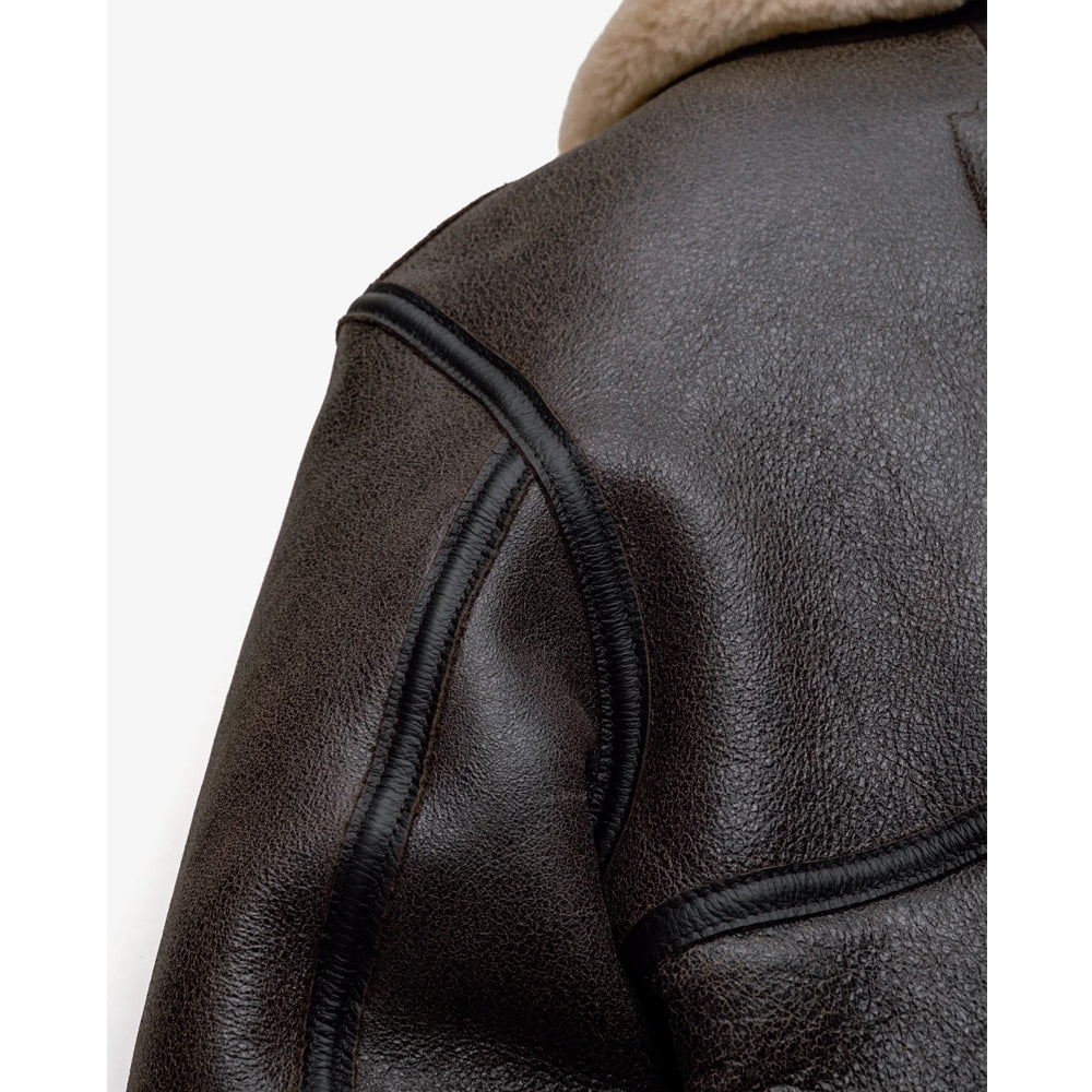 Men's Classic B-3 Sheepskin Bomber Jacket