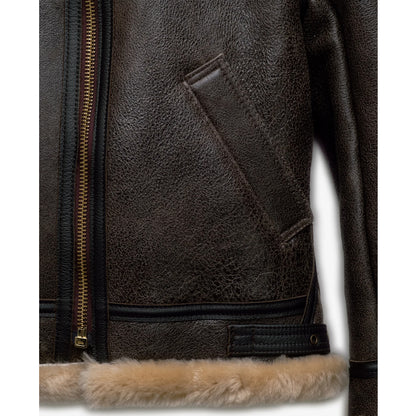 Men's Classic B-3 Sheepskin Bomber Jacket