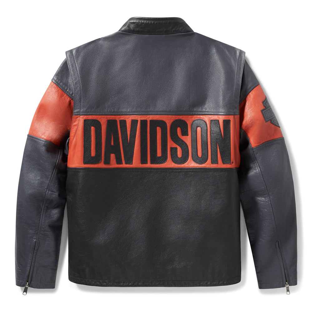 Men's H-D Essential Convertible Leather Jacket