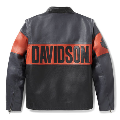Men's H-D Essential Convertible Leather Jacket