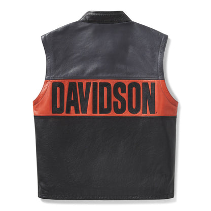 Men's H-D Essential Convertible Leather Jacket