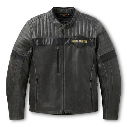 Men's H-D Passing Link III Leather Motorcycle Jacket