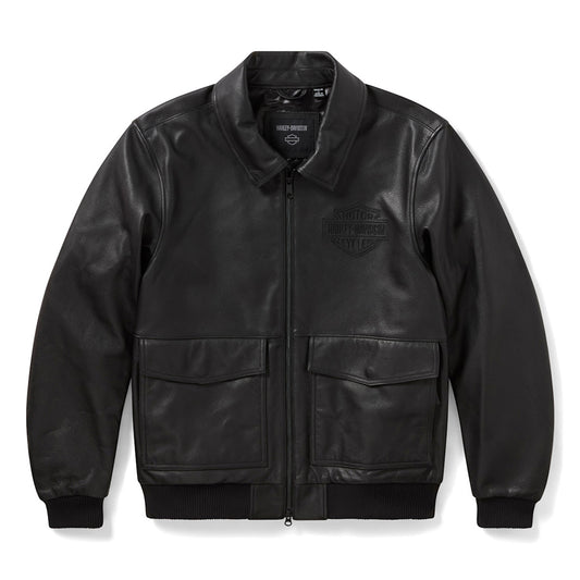 Men's HD A-2 Leather Flight Riding Jacket