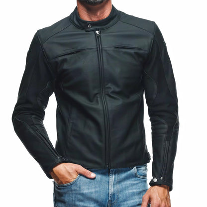 Men's Razon 2 Leather Motorcycle Jacket Urban Riding Gear