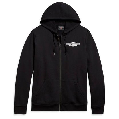 Men's Stacked Logo Sleeve Stripe Hoodie Slim Fit - CoreFlexInd