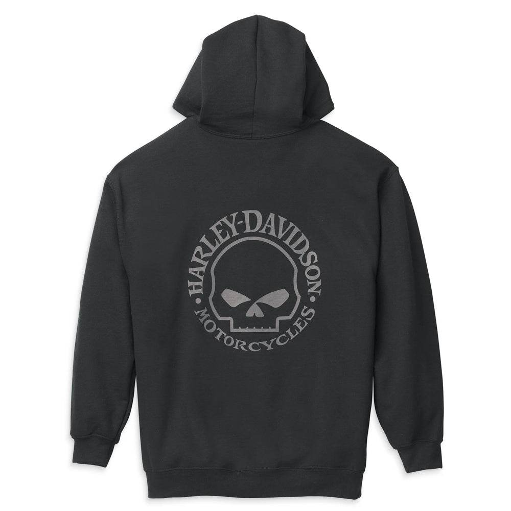 Men's Willie G Skull Graphic Zip Front Hoodie - CoreFlexInd