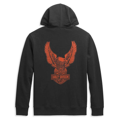 Men's Winged Eagle Logo Zip Front Hoodie - CoreFlexInd