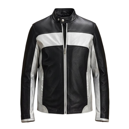 MensRandolfSilverBlackLeatherBikerJacket-coreflexind