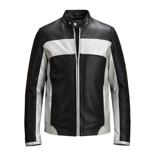 MensRandolfSilverBlackLeatherBikerJacket-coreflexind