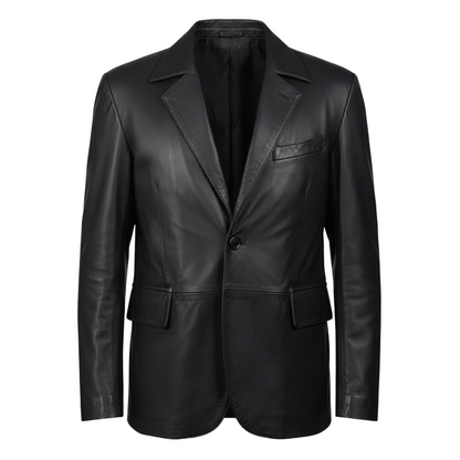 Mens_Black_Leather_Blazer-Coreflexind
