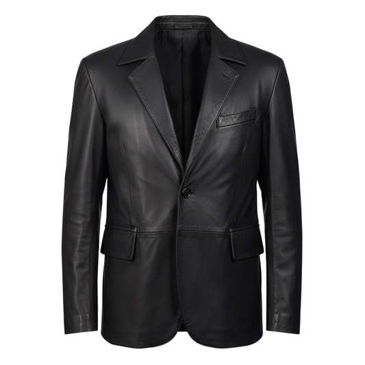 Mens_Black_Leather_Blazer-Coreflexind