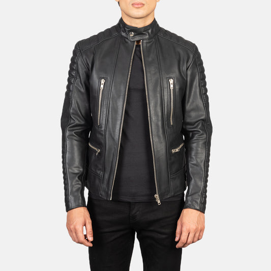 Mens Leather Riding Jacket