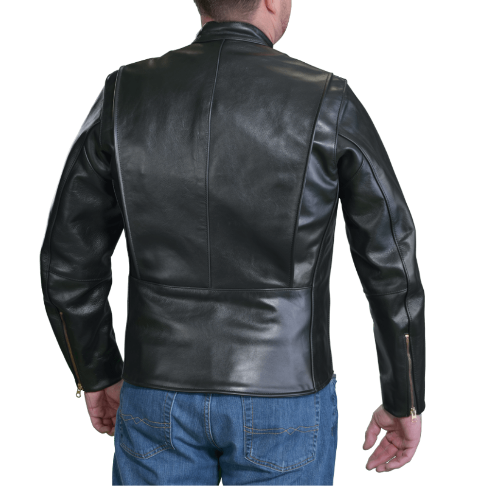 Model Ar Rayon Motorcycle Leather Jacket-5