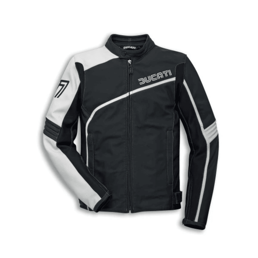 Motorbike Suit Leather jacket Historical Duc 77 - CoreFlexInd