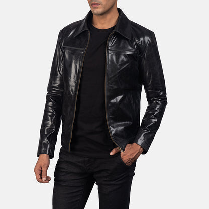 Mystical Black Leather Jacket