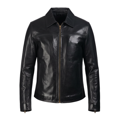 Mystical Black Leather Jacket - CoreFlexInd