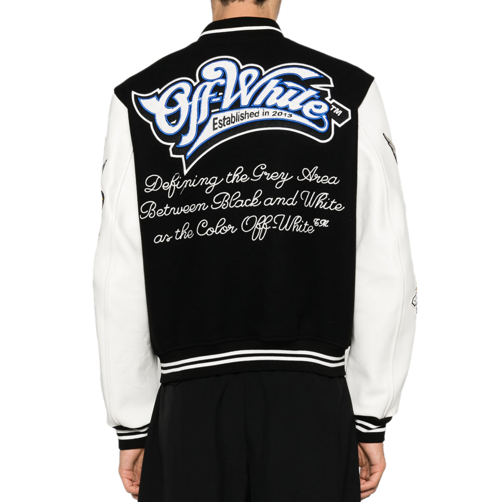 Off-white Logic Patch Varsity Jacket Official USA-2