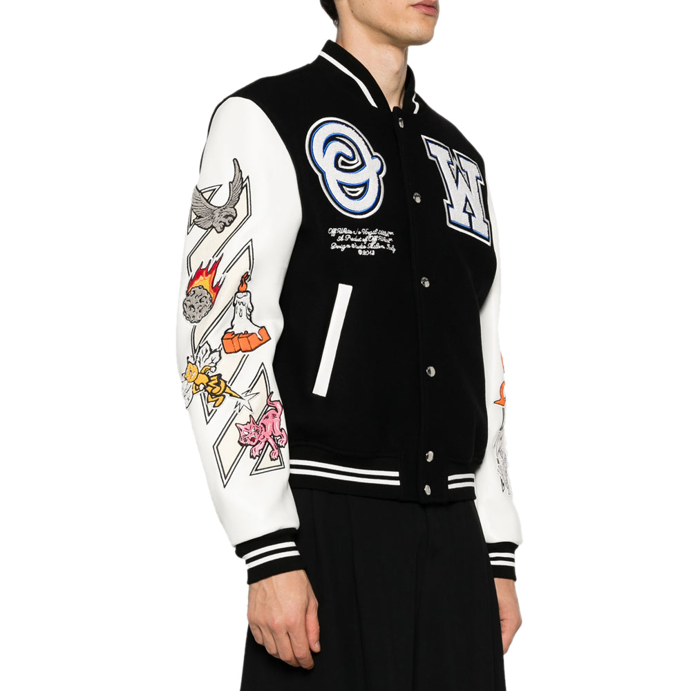 Off-white Logic Patch Varsity Jacket Official USA-6