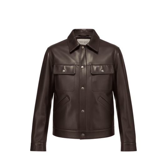 Oversized_Brown_Leather_Shirt-Coreflexind