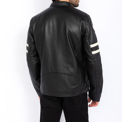 Patched Biker Jacket, Lambskin Leather-5