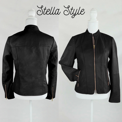 Personalized Embroidered Leather Jacket for Her