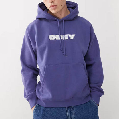 Purple Obey Logo Hoodie - CoreFlexInd