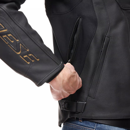 Racing 5 Men Leather Motorcycle Jacket
