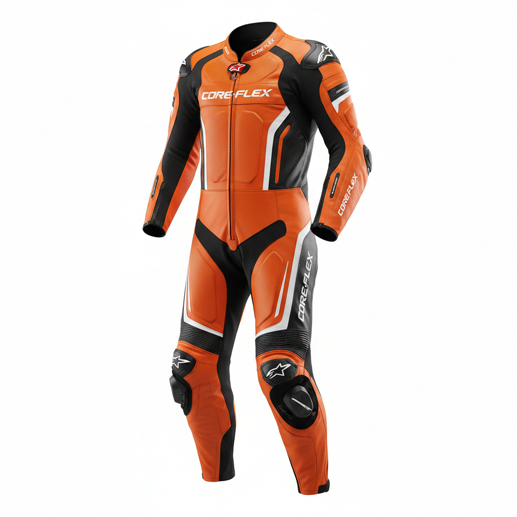 Race Derived Full-leather Combi Suit For Sport Street Riders - CoreFlexInd