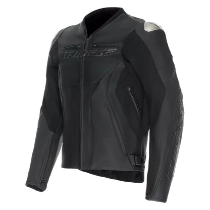 Racing 5 Men Leather Motorcycle Jacket Short Tall Fit